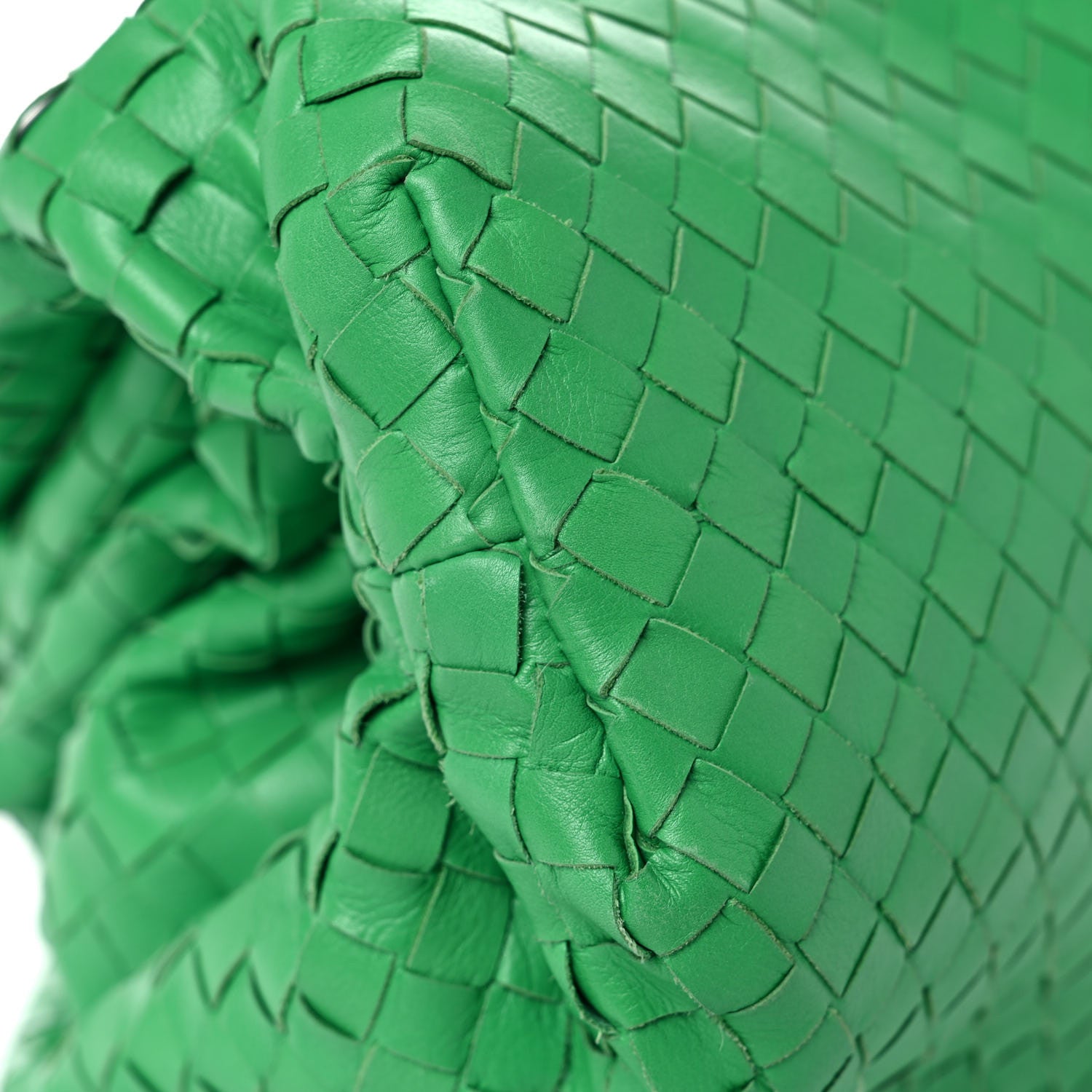 Bottega Veneta Nappa Maxi Intrecciato The Pouch Oversized Clutch Racing Green 13 of 15