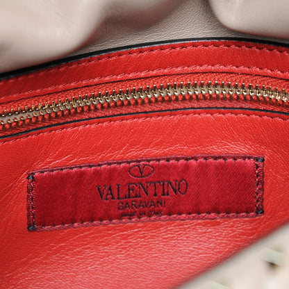 Valentino Garavani Lambskin Medium Rockstud Spike Shoulder Bag Poudre 7 of 8