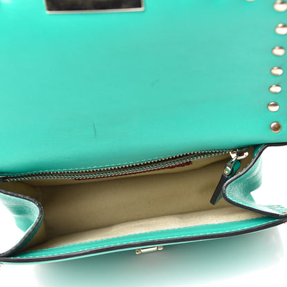 Valentino Garavani Vitello Small Rockstud Shoulder Flap Messenger Bag Opaline Green 5 of 12