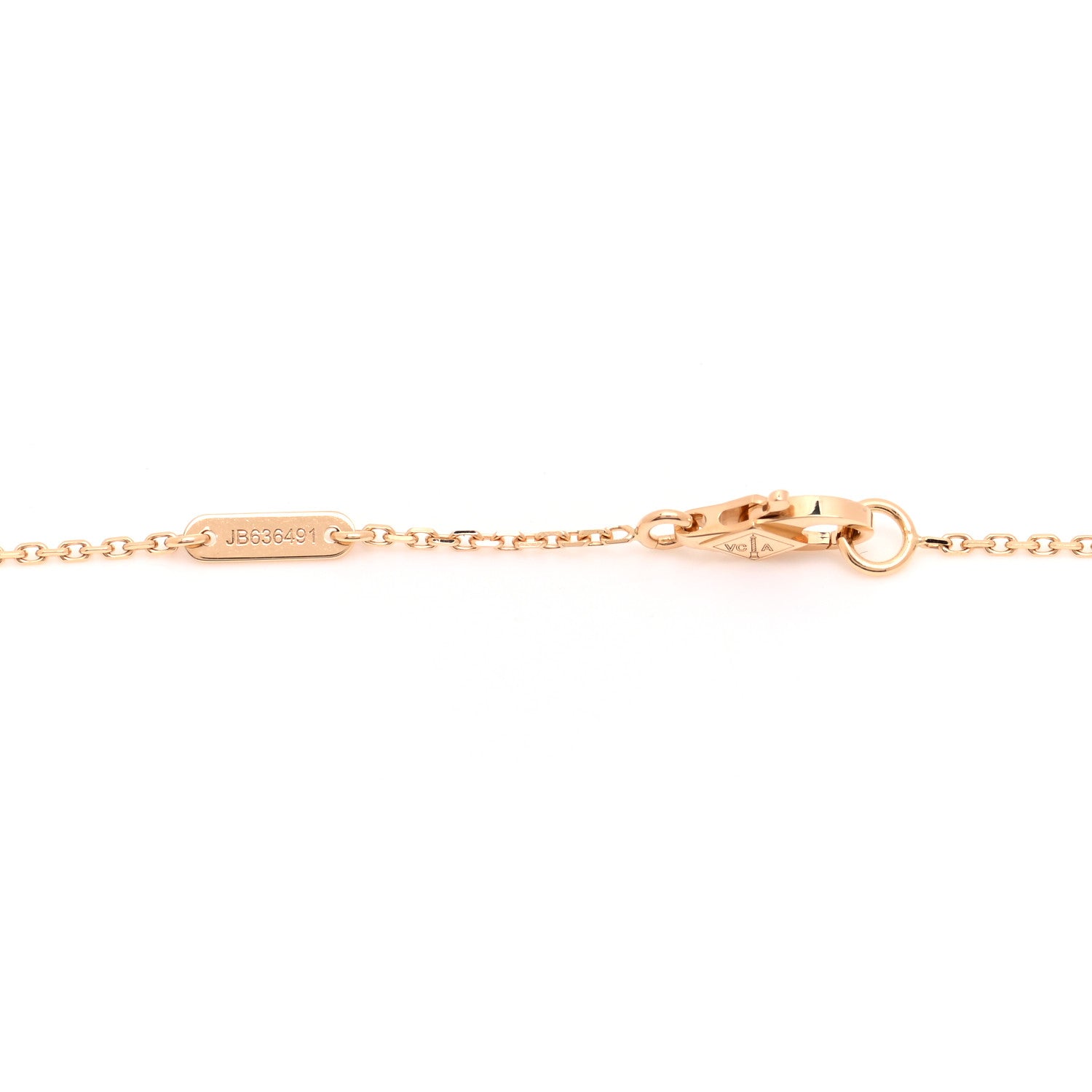 Van Cleef & Arpels 18K Yellow Gold Mother of Pearl Sweet Alhambra Pendant Necklace 4 of 6