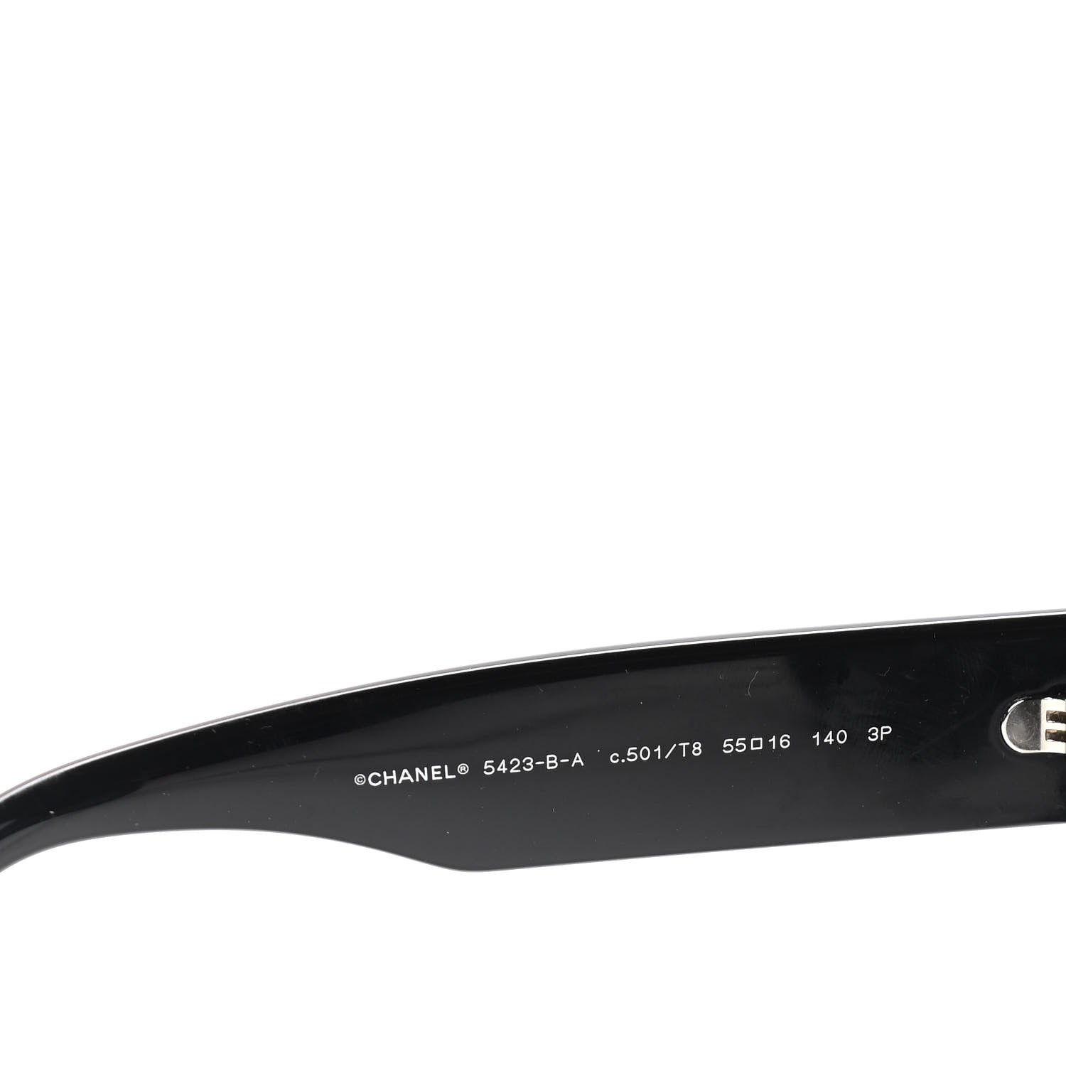 Chanel Resin Polarized Sunglasses 5423-B Black 6 of 8