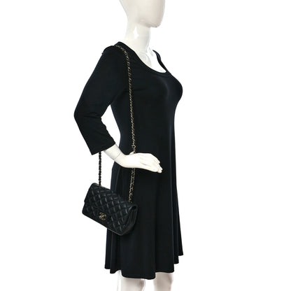 Chanel Lambskin Quilted Mini Rectangular Flap Black 2 of 9