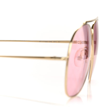 Fendi Metal FF Family Aviator Sunglasses FF0407 Pink 6 of 7