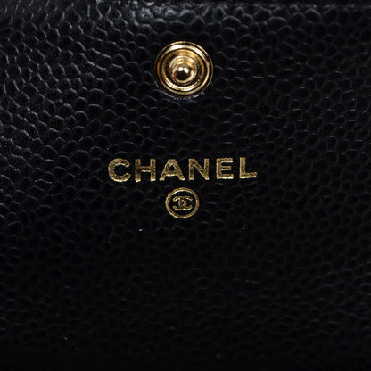 Chanel Caviar Quilted Flap Card Holder Black 6 of 8