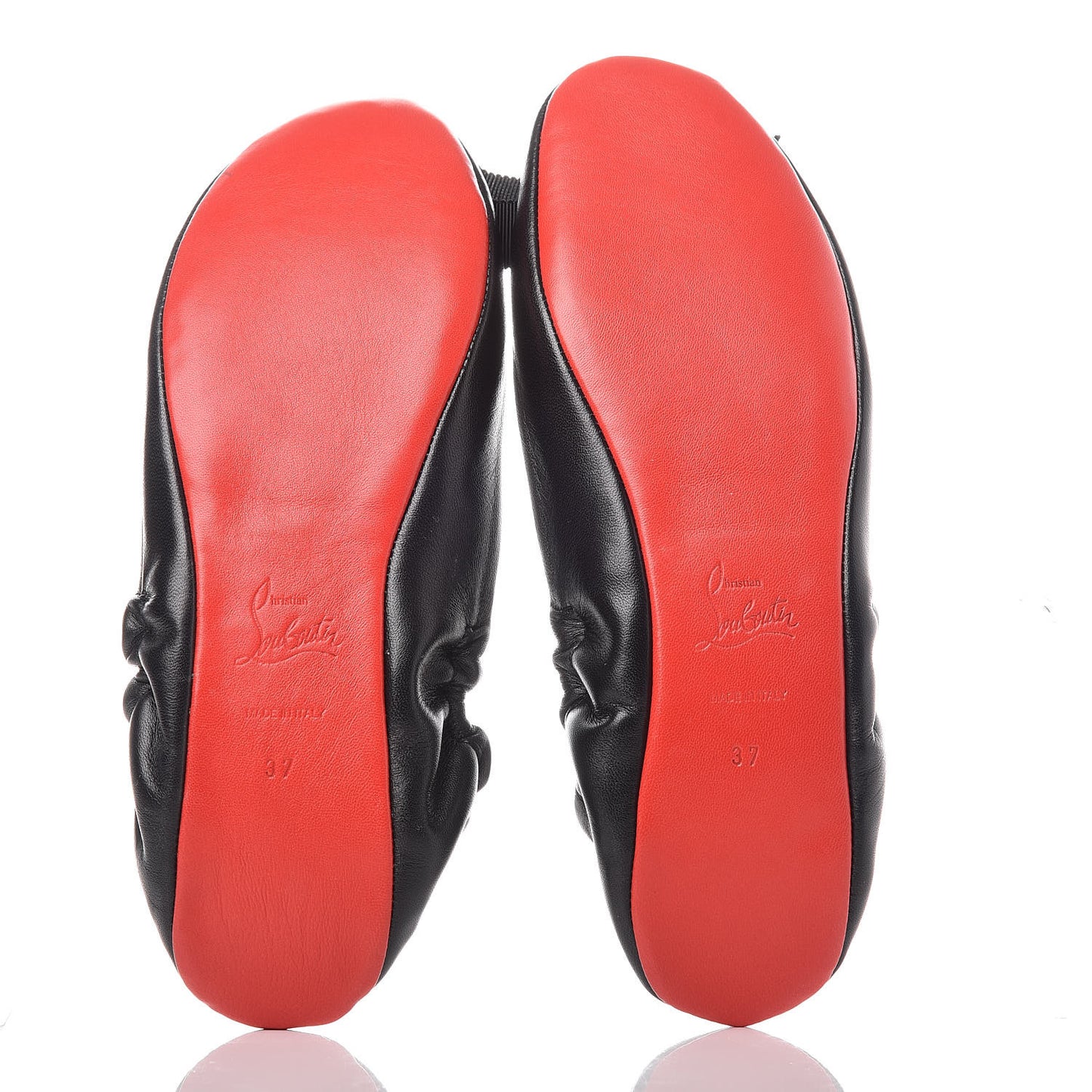 Nappa Air Loubi Ballet Flats 37 Black