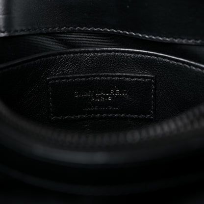 Saint Laurent Calfskin Y Quilted Monogram Monochrome Small Loulou Chain Satchel Black 7 of 15