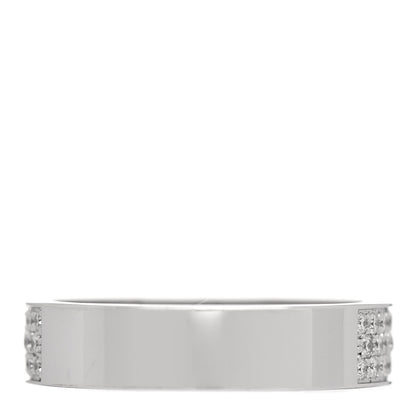 Hermes 18K White Gold Diamond MM Kelly Clochette Ring 51 5.75 3 of 5