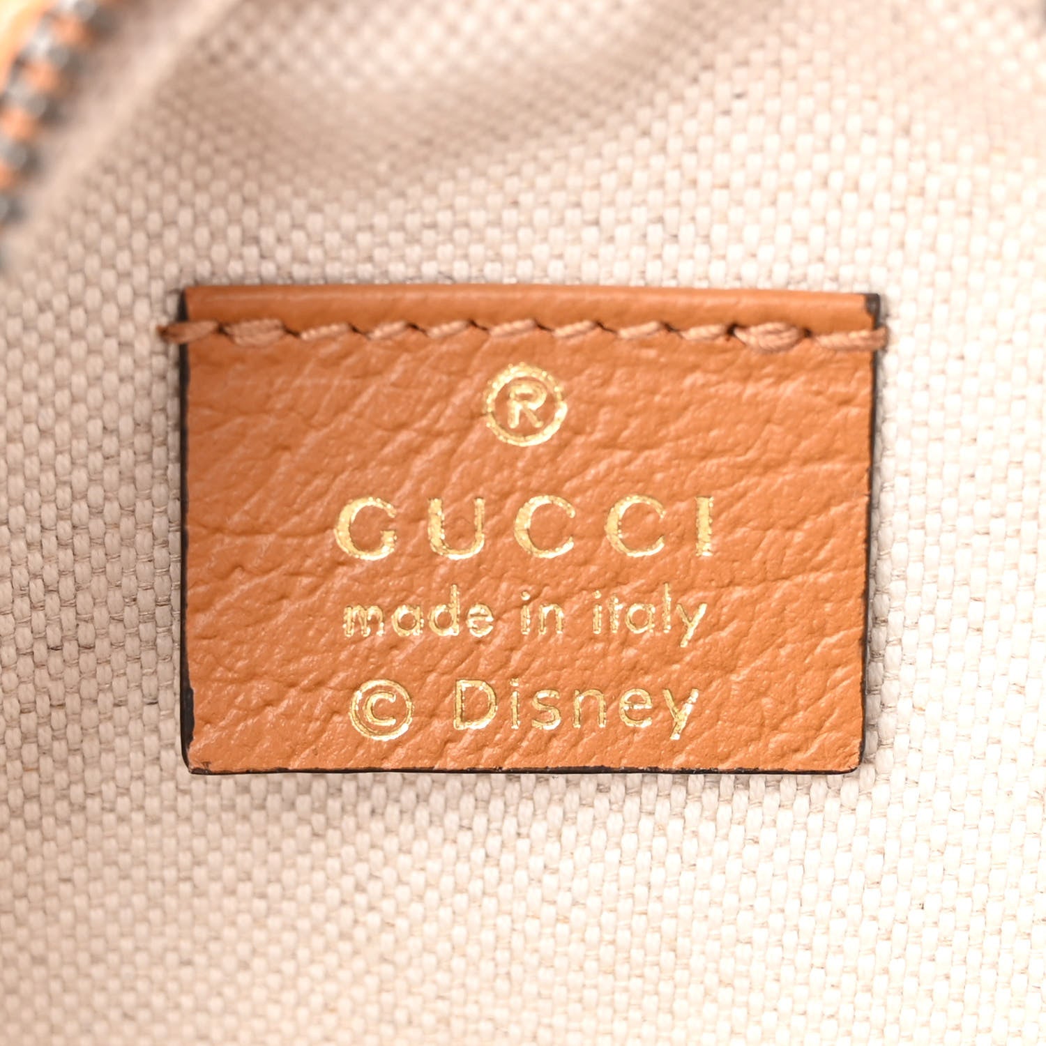 Gucci X DISNEY Mini Vintage GG Supreme Monogram Mickey Mouse Round Shoulder Bag Beige Vintage Sun Oil 6 of 11