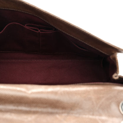 Chanel Crumpled Grained Calfskin Medium CC Crave Flap Brown 5 of 11