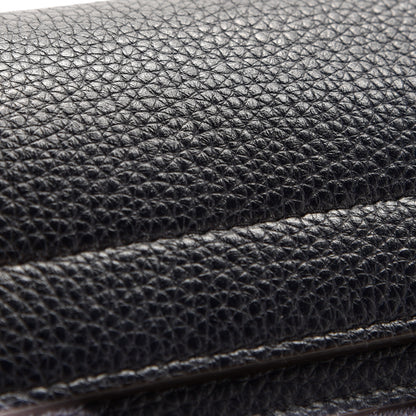 Celine Drummed Calfskin Suede Small Trapeze Navy 10 of 10