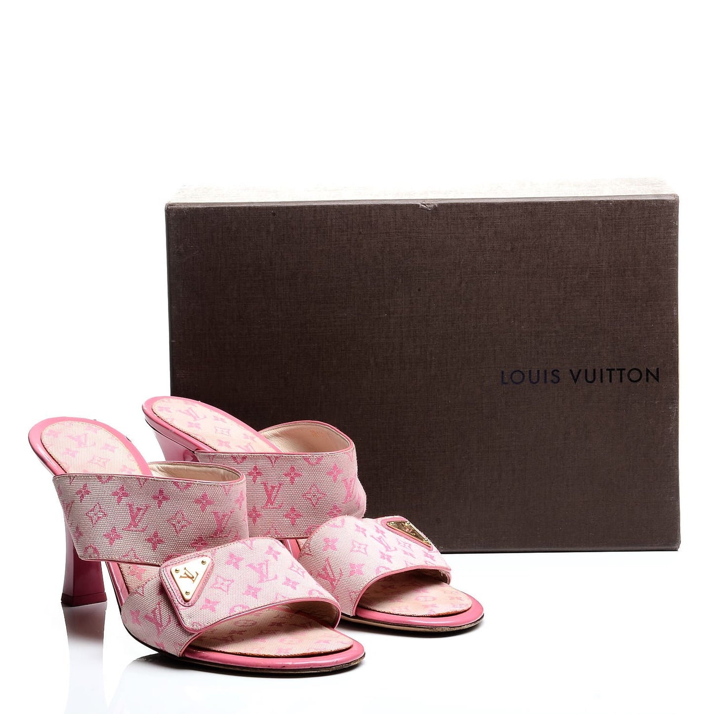 Mini Monogram Mary Kate Mules 41 Pink