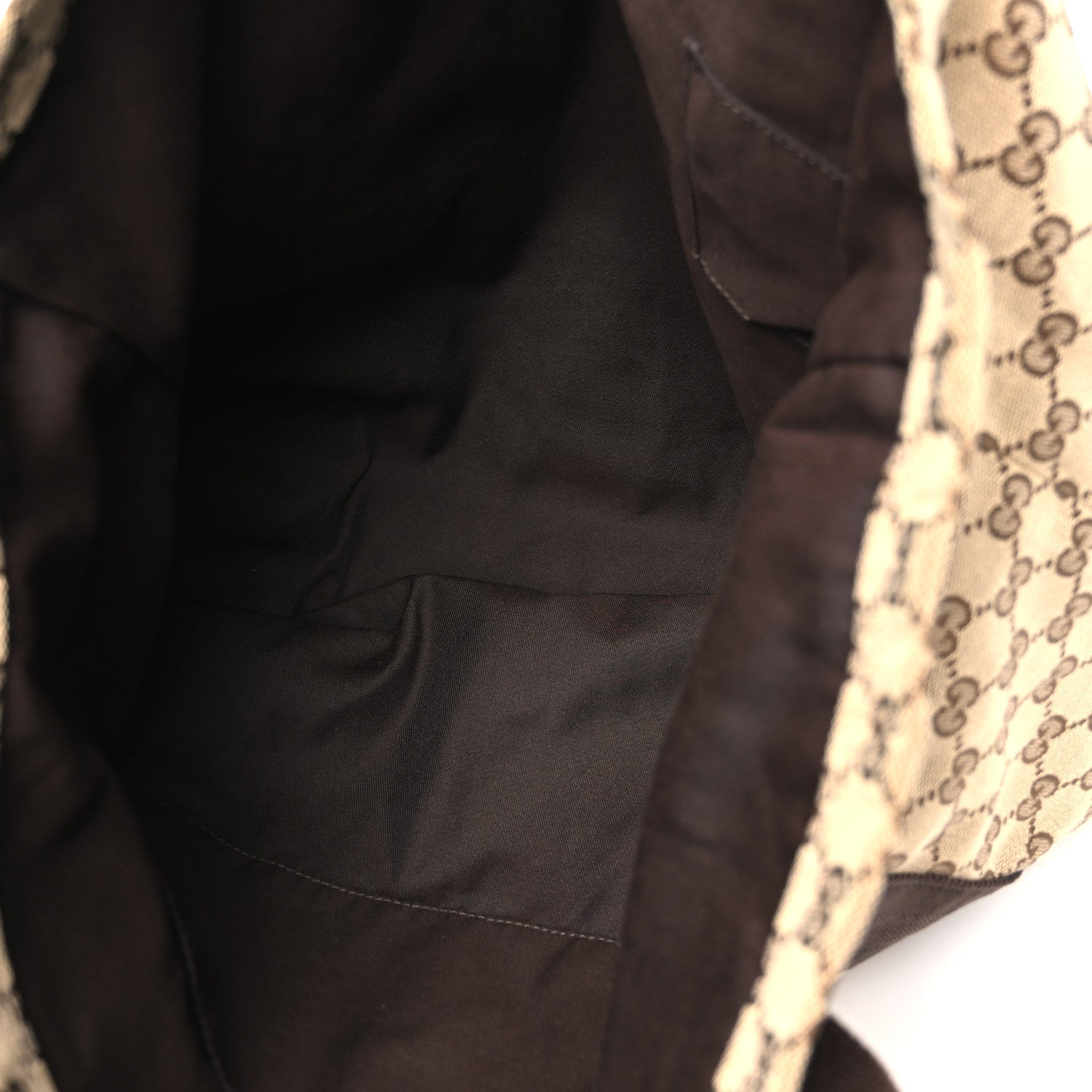 Gucci GG Monogram Medium Handle Vertical Tote Bag Dark Brown 4 of 9