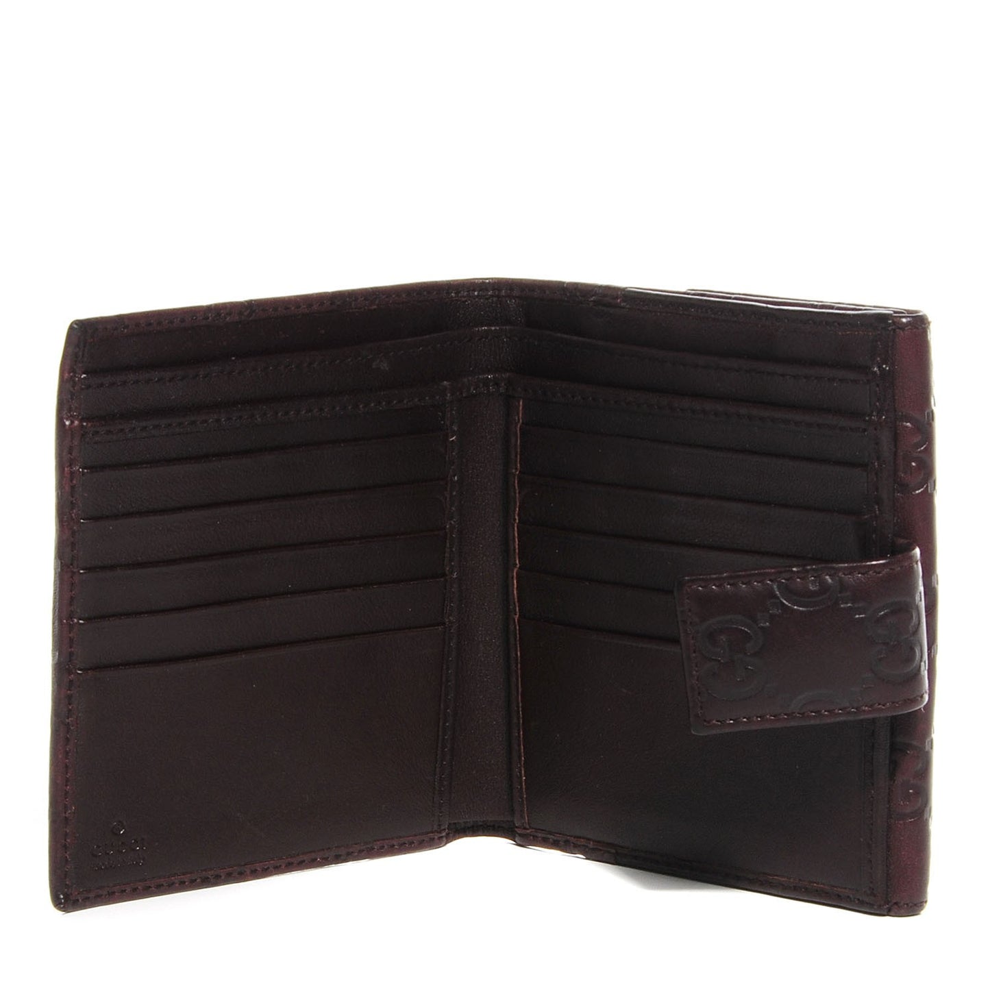Guccissima Princy Compact Wallet Chocolate