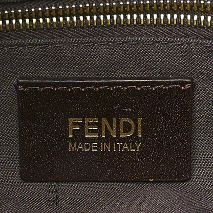 Fendi Zucchino Vitello Baguette Mogano Panna Bruciato 6 of 10