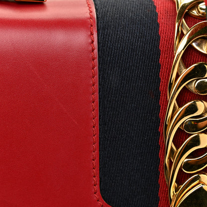 Gucci Calfskin Small Sylvie Shoulder Bag Hibiscus Red 24 of 24