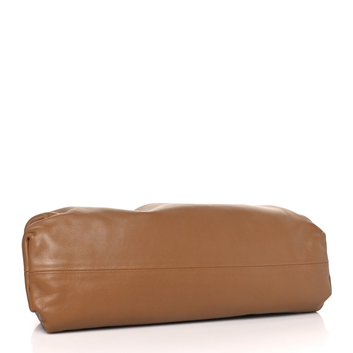 Smooth Butter Calf The Pouch Oversized Clutch Cammello
