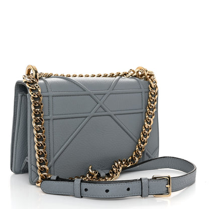 Christian Dior Grained Calfskin Small Diorama Flap Bag Denim 3 of 11