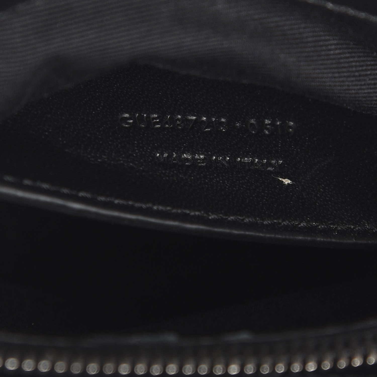 Saint Laurent Sheepskin Matelasse Chevron Monogram Medium College Bag Black 6 of 11