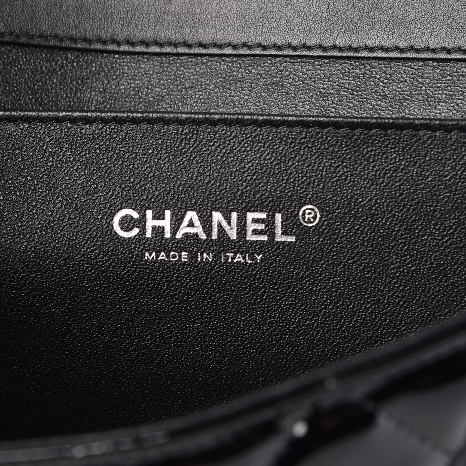 Chanel Patent Quilted Clutch with Chain Flap Black 6 of 9