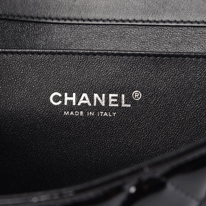 Chanel Patent Quilted Clutch with Chain Flap Black 6 of 9