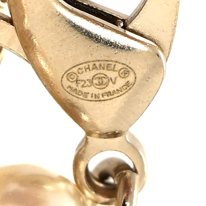 Chanel Pearl CC 100th Anniversary Necklace Light Gold 3 of 3