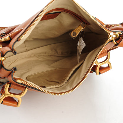 Chloe Calfskin Braided Medium Marcie Satchel Caramel 5 of 8
