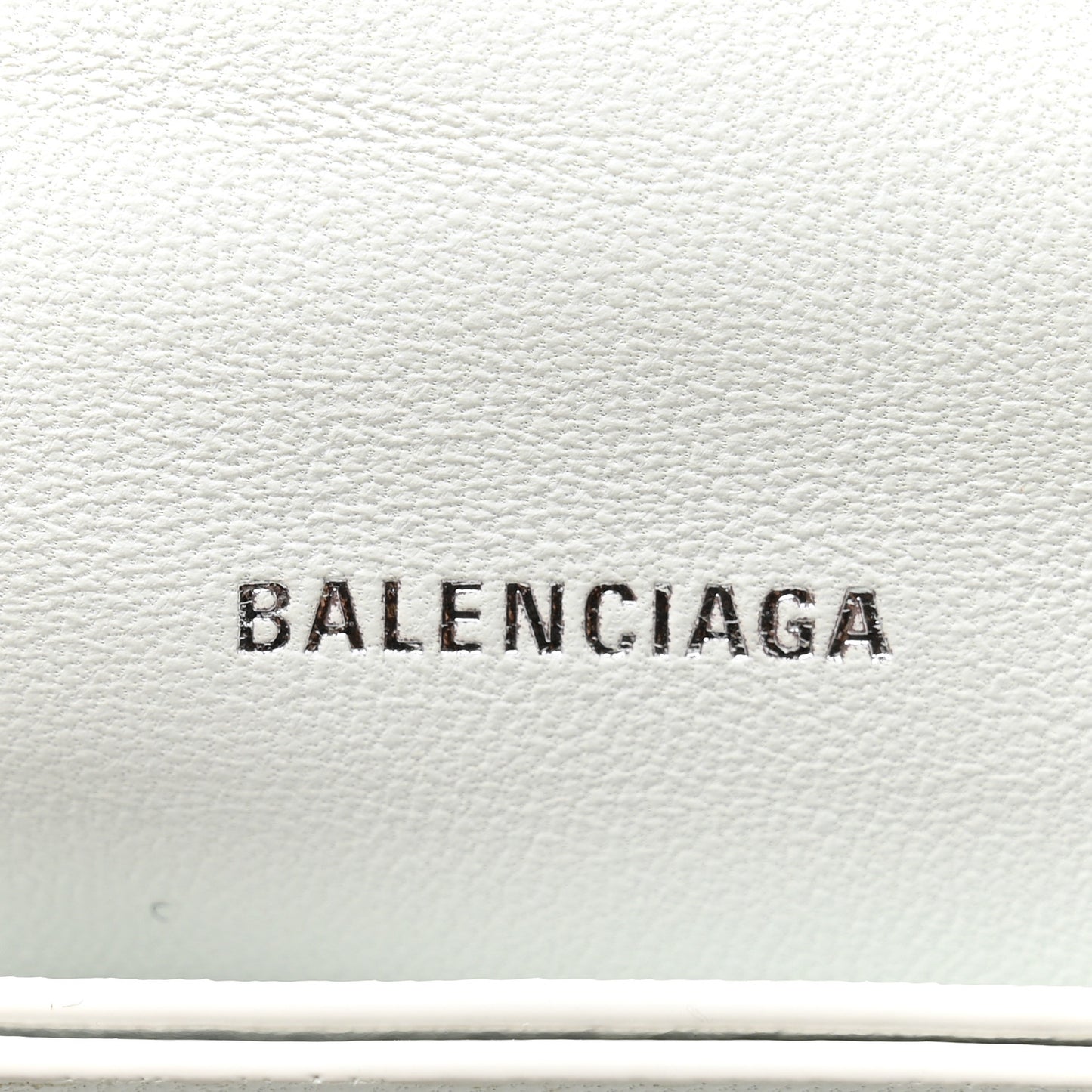 Crushed Calfskin Quilted Small Crush Chain Bag Optic White