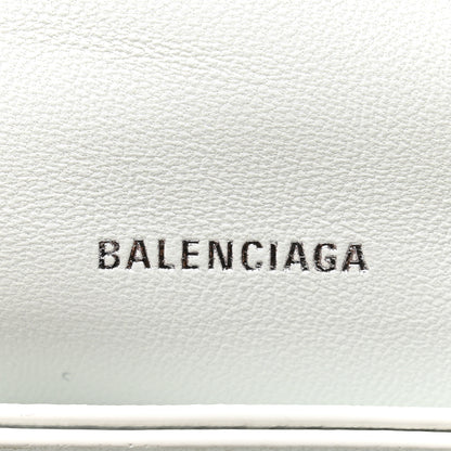 Balenciaga Crushed Calfskin Quilted Small Crush Chain Bag Optic White 6 of 10