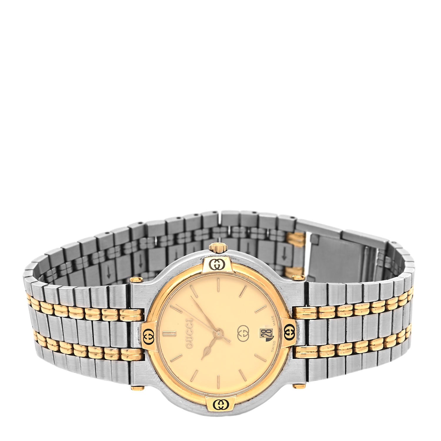 Gucci Stainless Steel 32mm 9000M Quartz Watch Gold 2 of 4