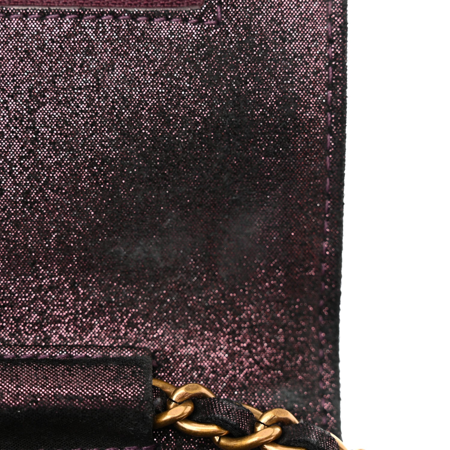 Chanel Iridescent Calfskin Quilted Tartan Button Wallet on Chain WOC 12 of 17