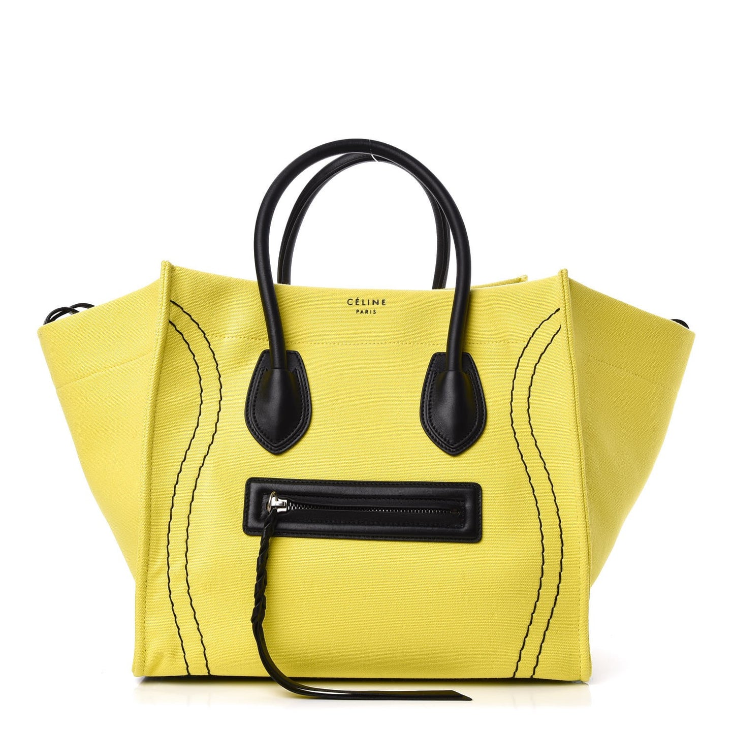 Cotton Canvas Medium Phantom Luggage Yellow