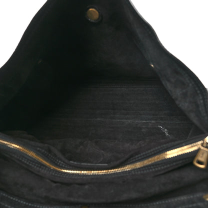 Saint Laurent Patent Large Muse Two Tote Black 5 of 9