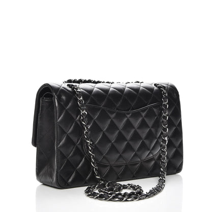 Chanel Lambskin Quilted Medium Double Flap Black 3 of 8