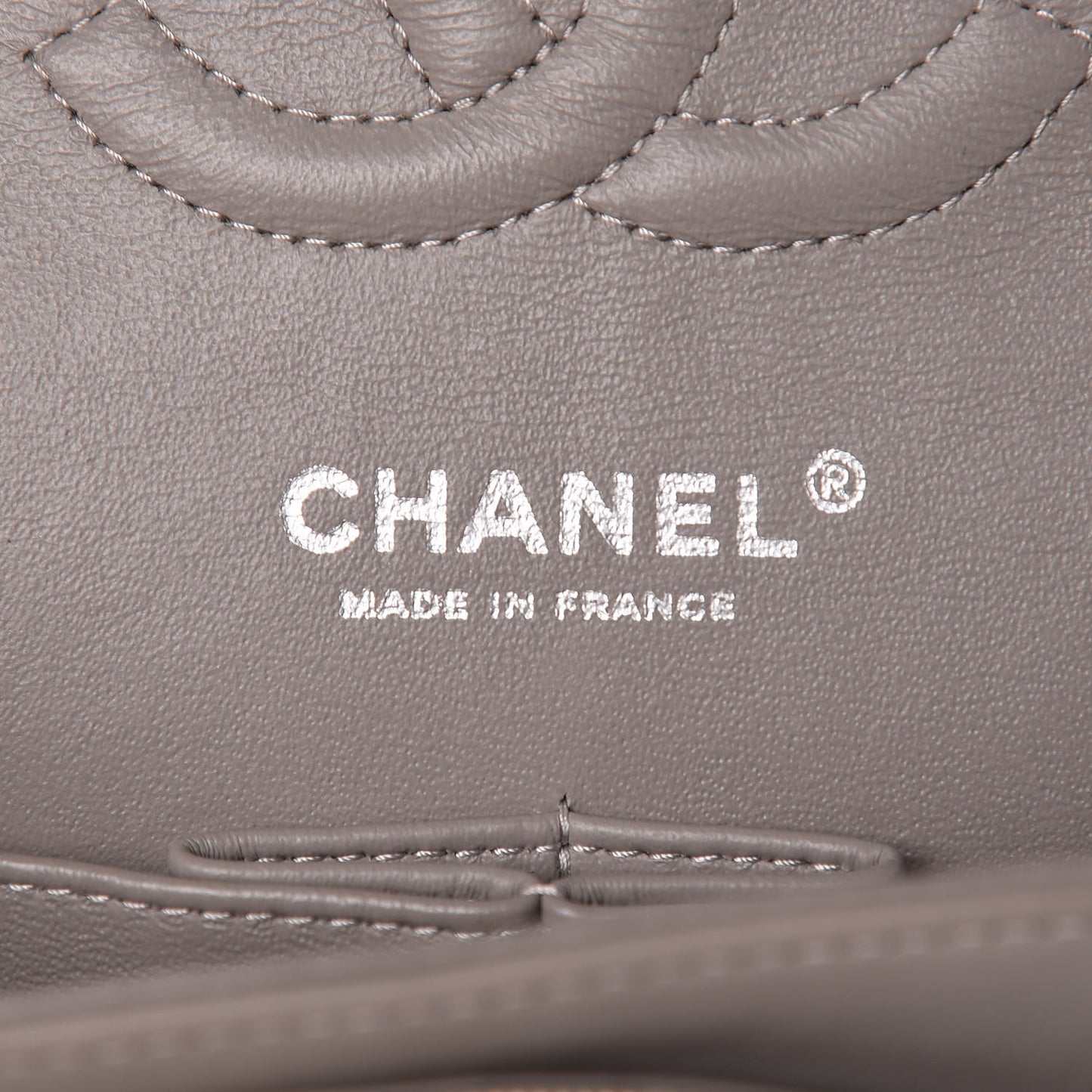 Striated Patent Quilted Medium Double Flap Gold