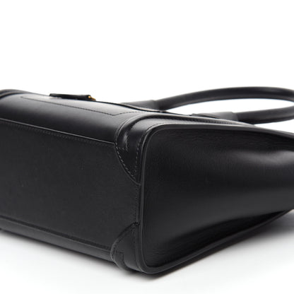 Celine Smooth Calfskin Nano Luggage Black 8 of 13