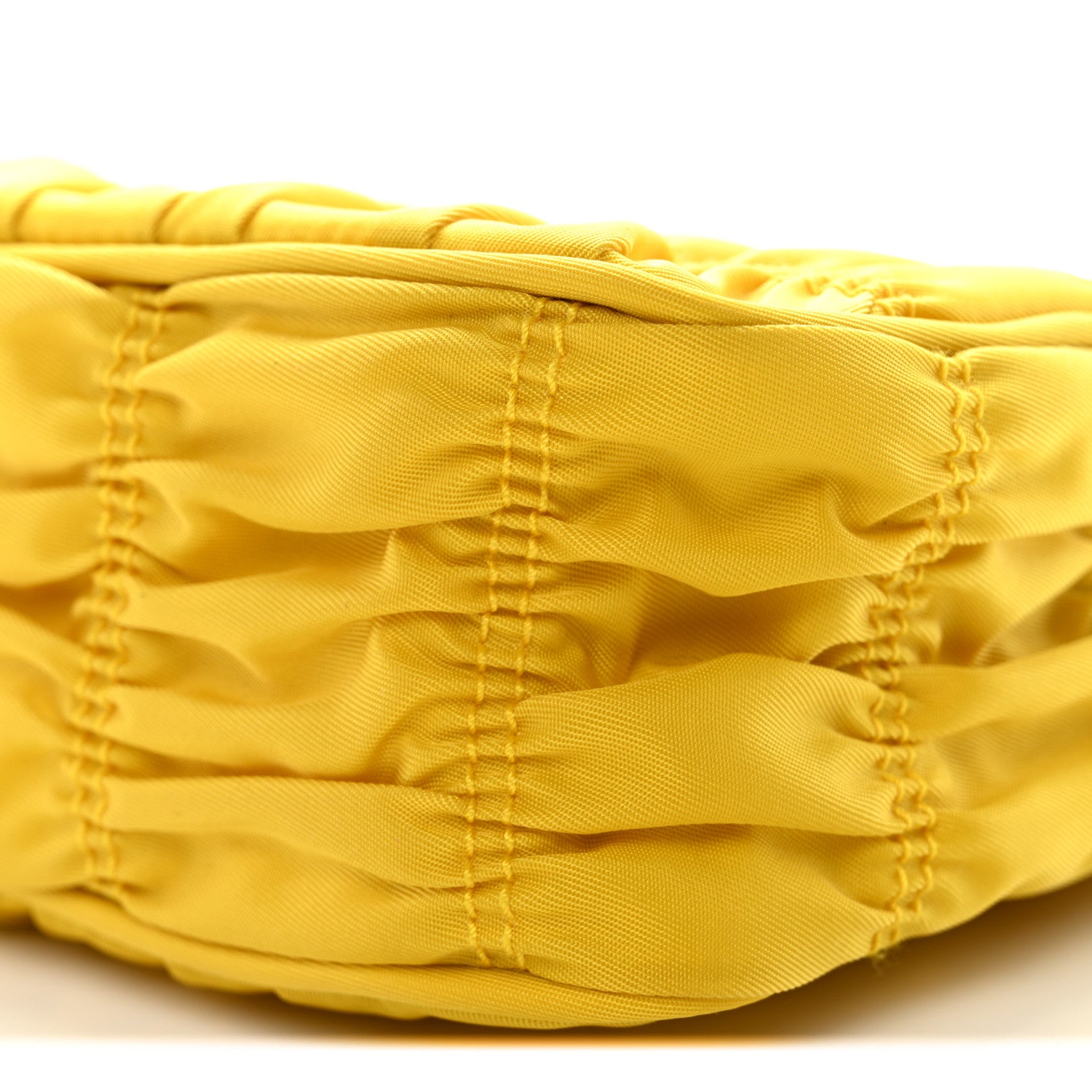 Prada Tessuto Nylon Gaufre Shoulder Bag Giallo 18 of 21