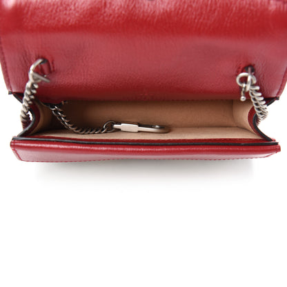 Gucci Tweed GG Monogram Super Mini Dionysus Shoulder Bag White Black Romantic Cherry 5 of 10