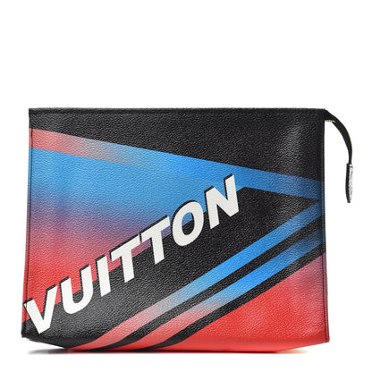 Louis Vuitton Damier Race Toiletry Pouch 26 Black Rose 1 of 9