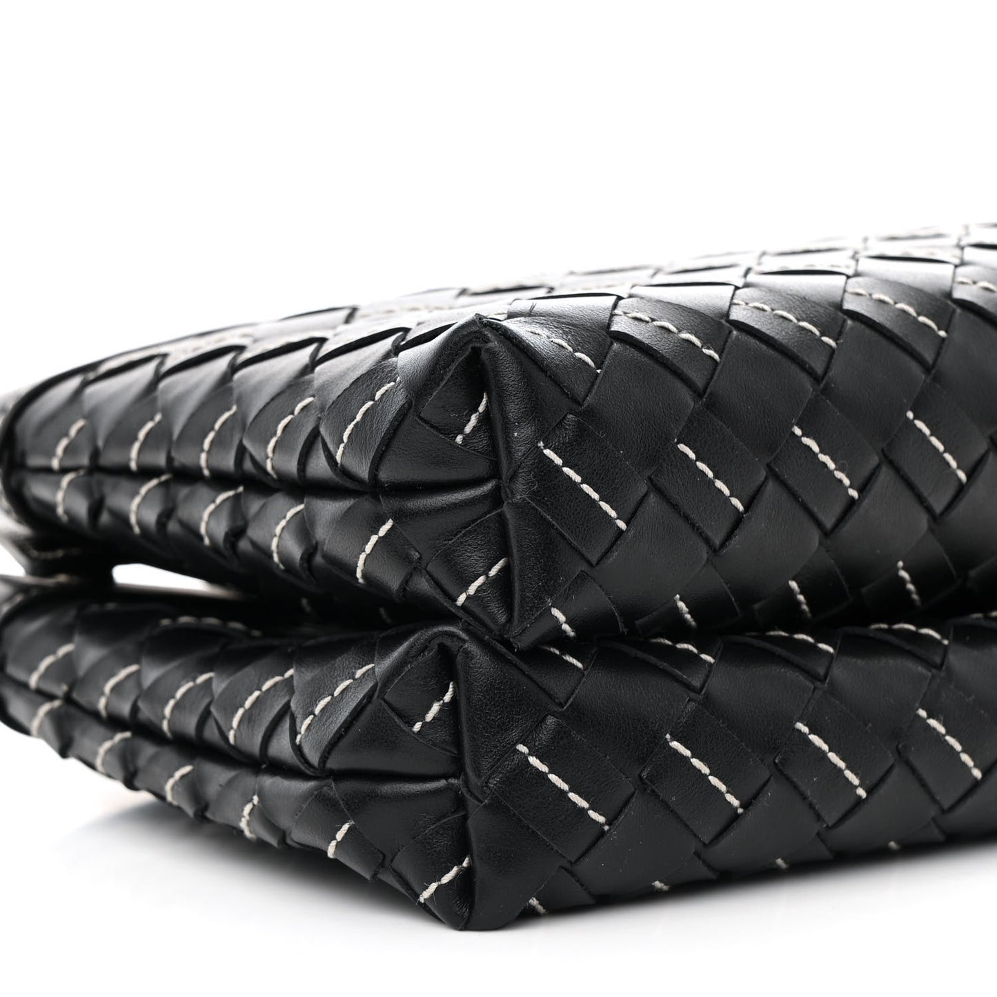 Nappa Intrecciato Duo Bag Black Natural