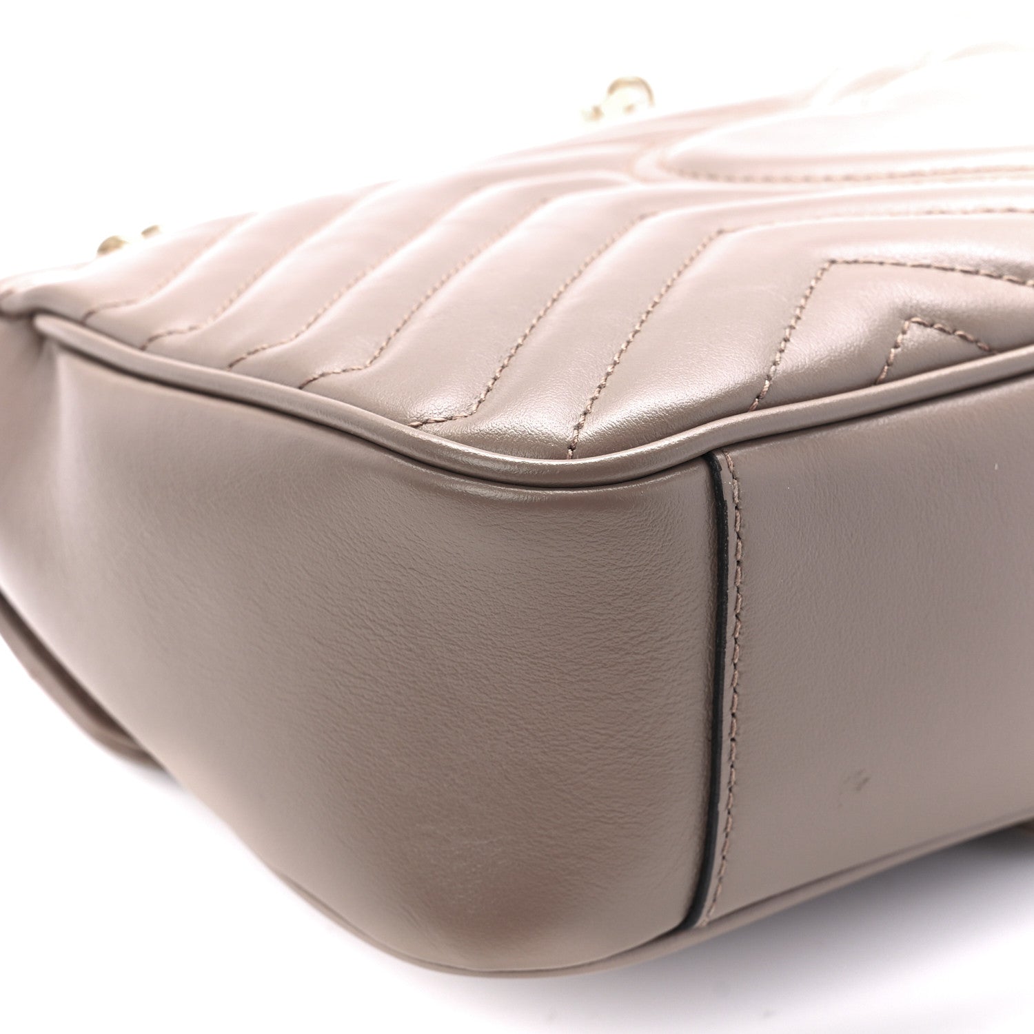 Gucci Calfskin Matelasse Small GG Marmont Shoulder Bag Porcelain Rose 11 of 13