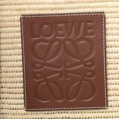 Loewe Raffia Square Basket Tote Bag Natural Tan 9 of 9