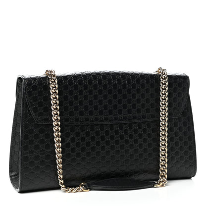 Gucci Microguccissima Medium Emily Chain Shoulder Bag Black 3 of 10