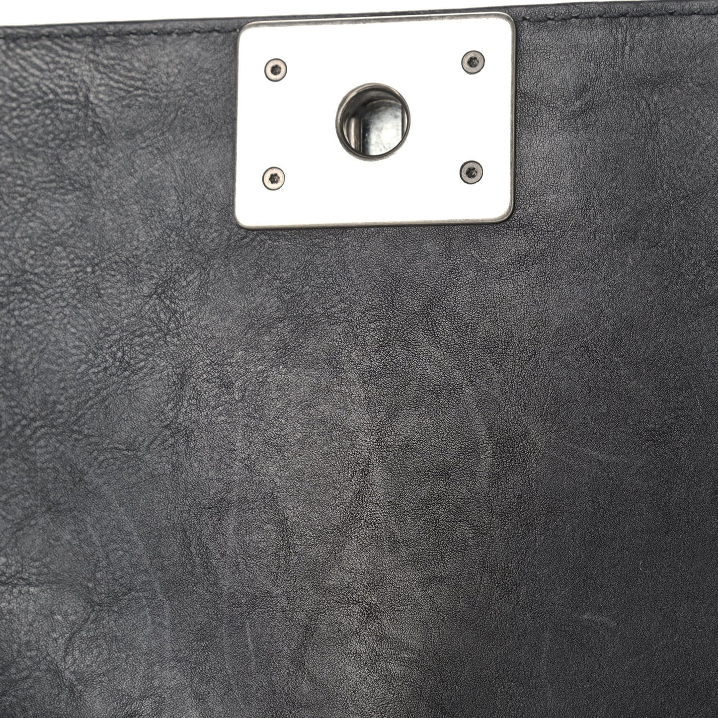 Calfskin Quilted Metal Embellished Paris Dallas Medium Boy Flap Black