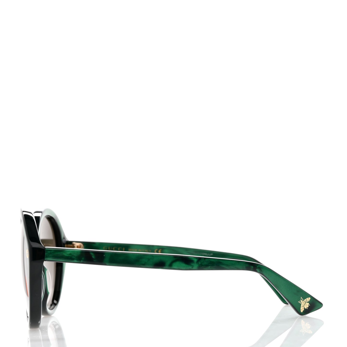 Acetate Round Sunglasses GG0023S Green