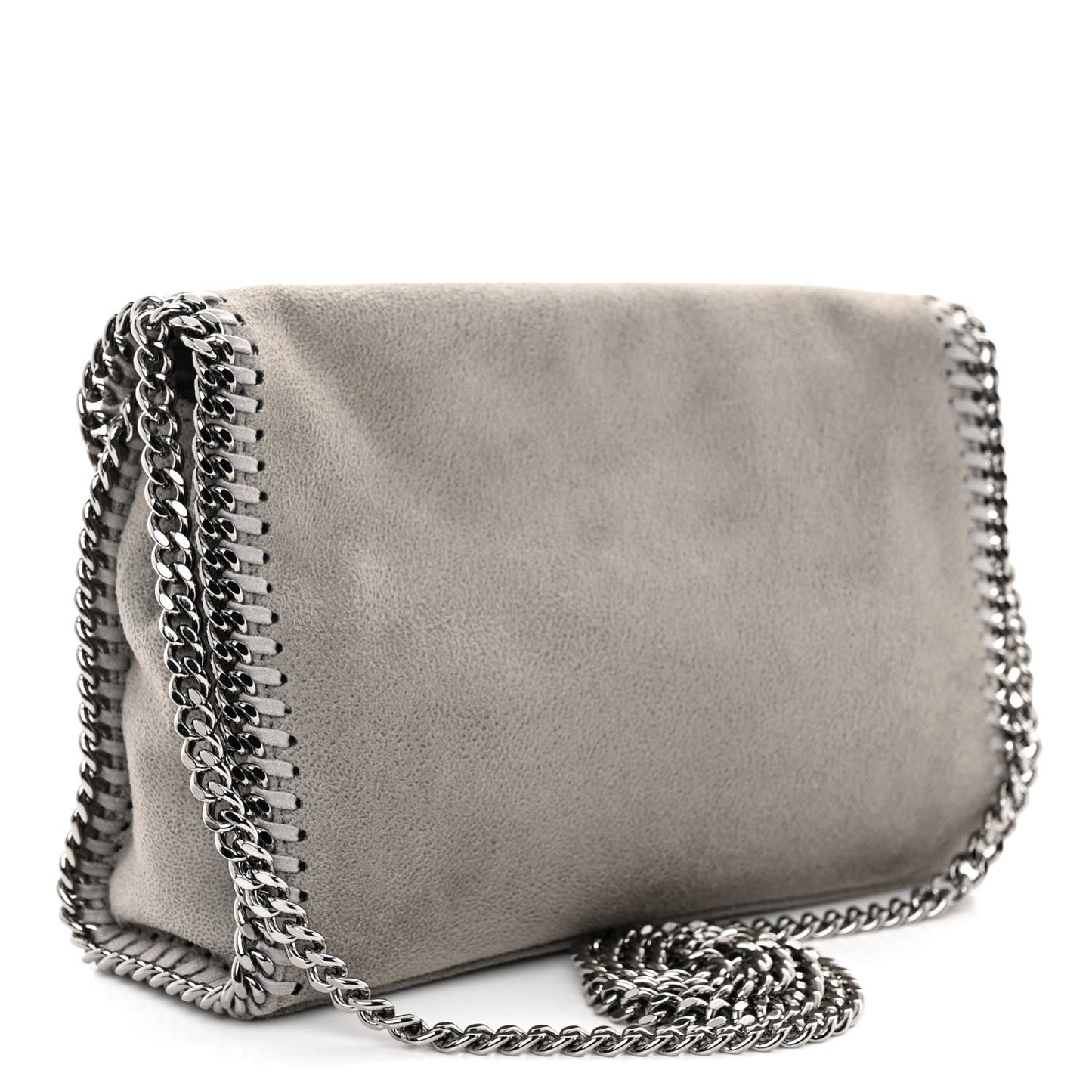 Shaggy Deer Mini Falabella Crossbody Bag Grey