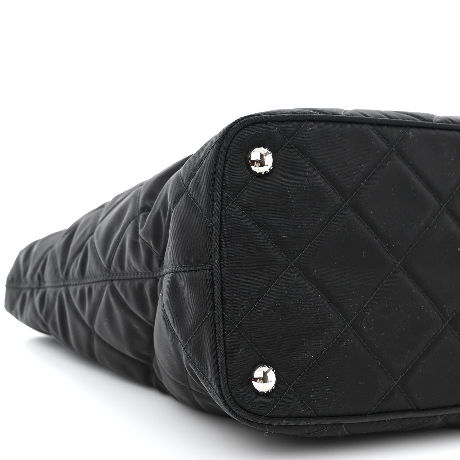 Prada Nylon Tessuto Impuntu Quilted Tote Black 10 of 11