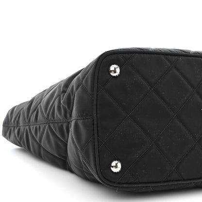Prada Nylon Tessuto Impuntu Quilted Tote Black 10 of 11