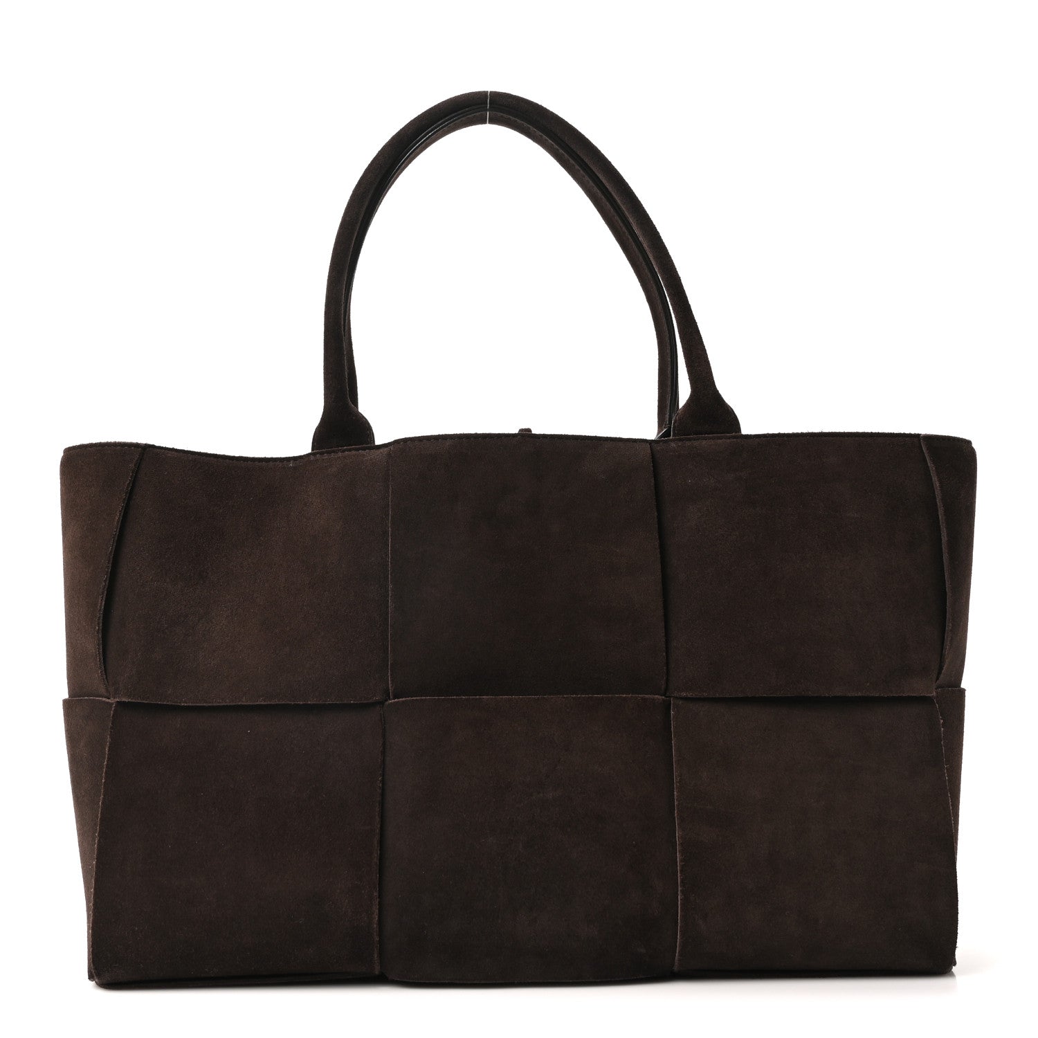 Bottega Veneta Suede Maxi Intrecciato Small Arco Tote Fondente 1 of 10