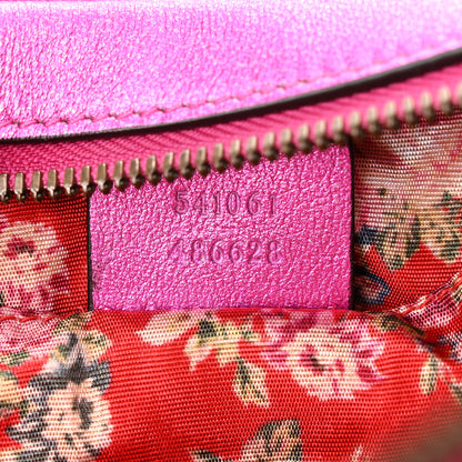 Gucci Laminated Nappa Trapuntata Small Zumi Shoulder Bag Fuxia 7 of 10