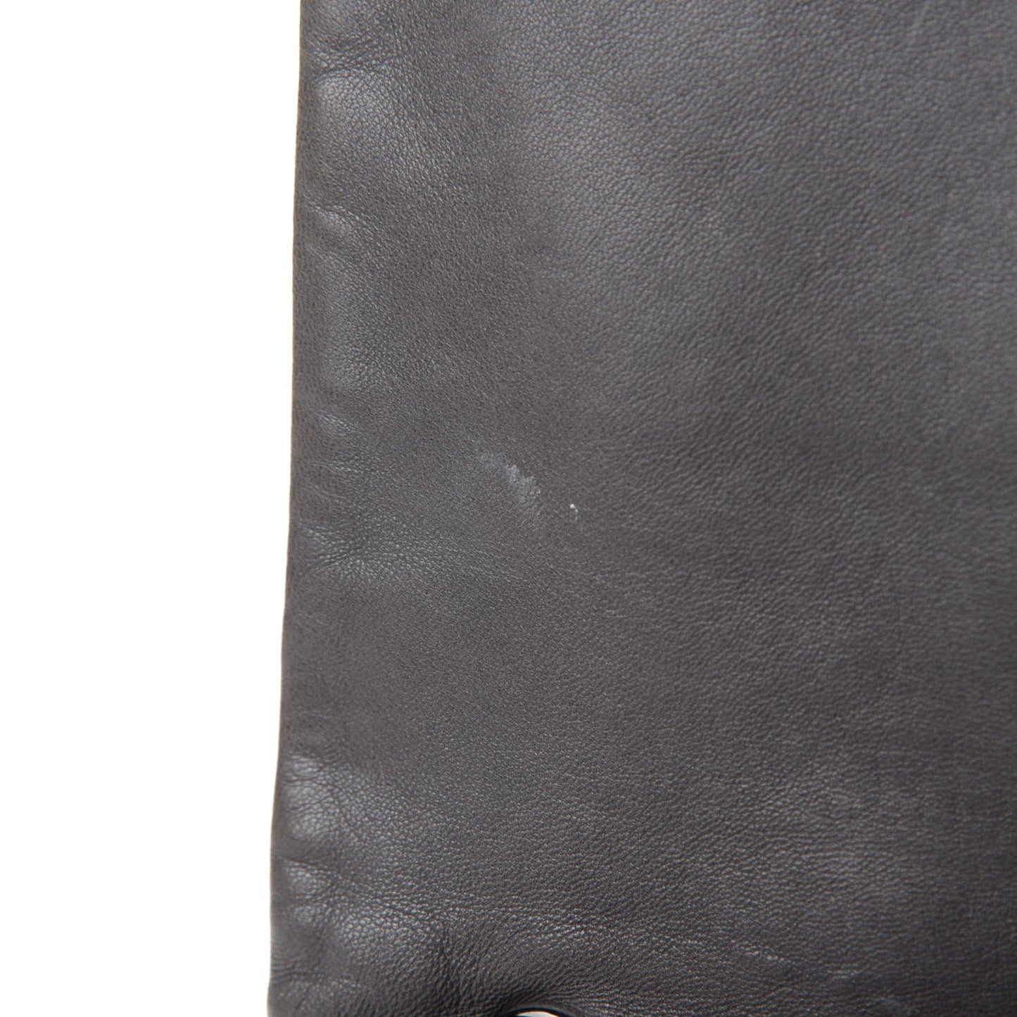 Lambskin Studded CC East West Flap Grey